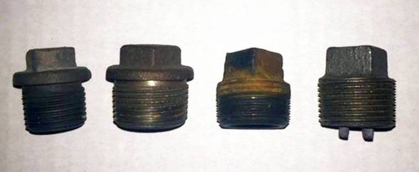 side view of plugs