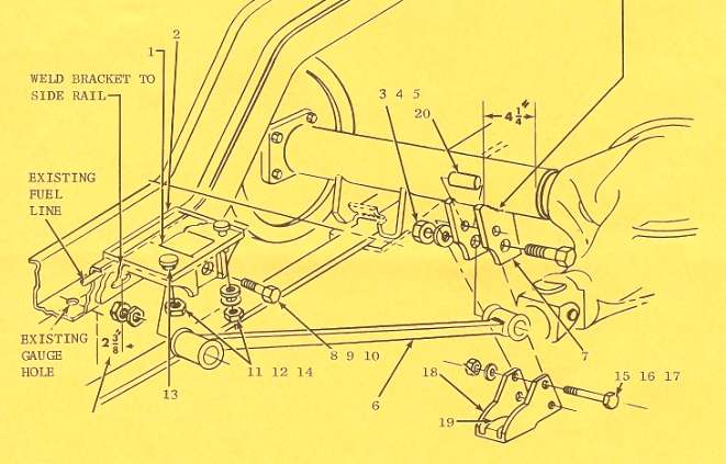 Radius Rod Installation Sketch