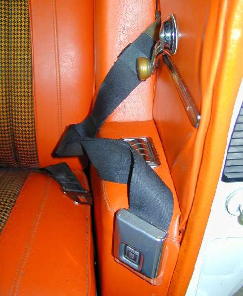 thumbnail image 2 of Pair Of 1970-73 Camaro / Firebird Headliner Shoulder Seat Belt Strap Retainers 2 of 6